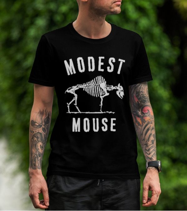 Modest Mouse Lonesome Crowded West Skeleton Buffalo T-Shirt