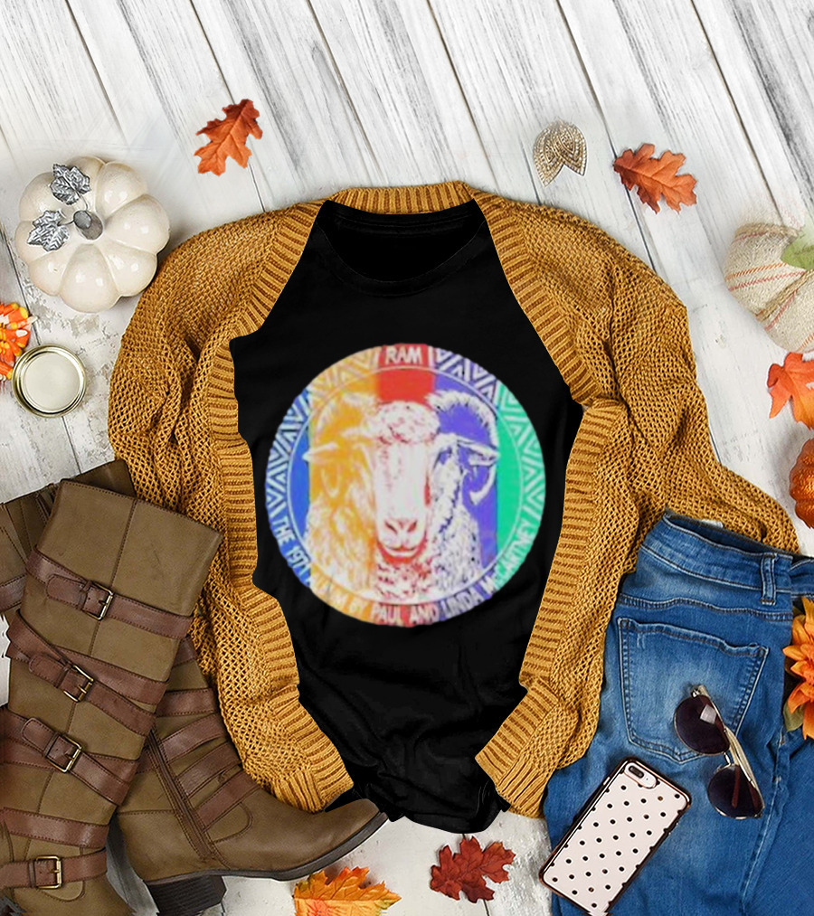 Ram The 1971 Album by Paul and Linda McCartney Multicolor T-Shirt