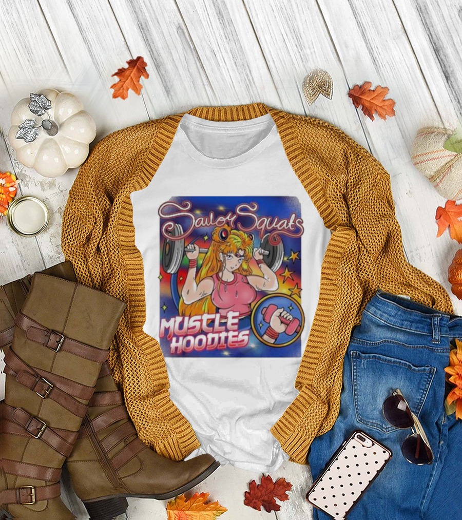 Sailor Squats Muscle Hoodies T-Shirt