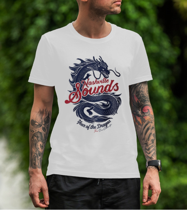 Nashville Sounds Year Of The Dragon Tom Bancroft T-Shirt