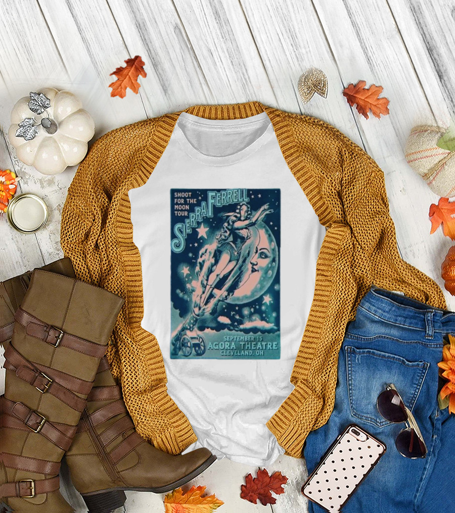 Shoot for the Moon Tour Sierra Ferrell September 15 Agora Theatre Cleveland OH T-Shirt