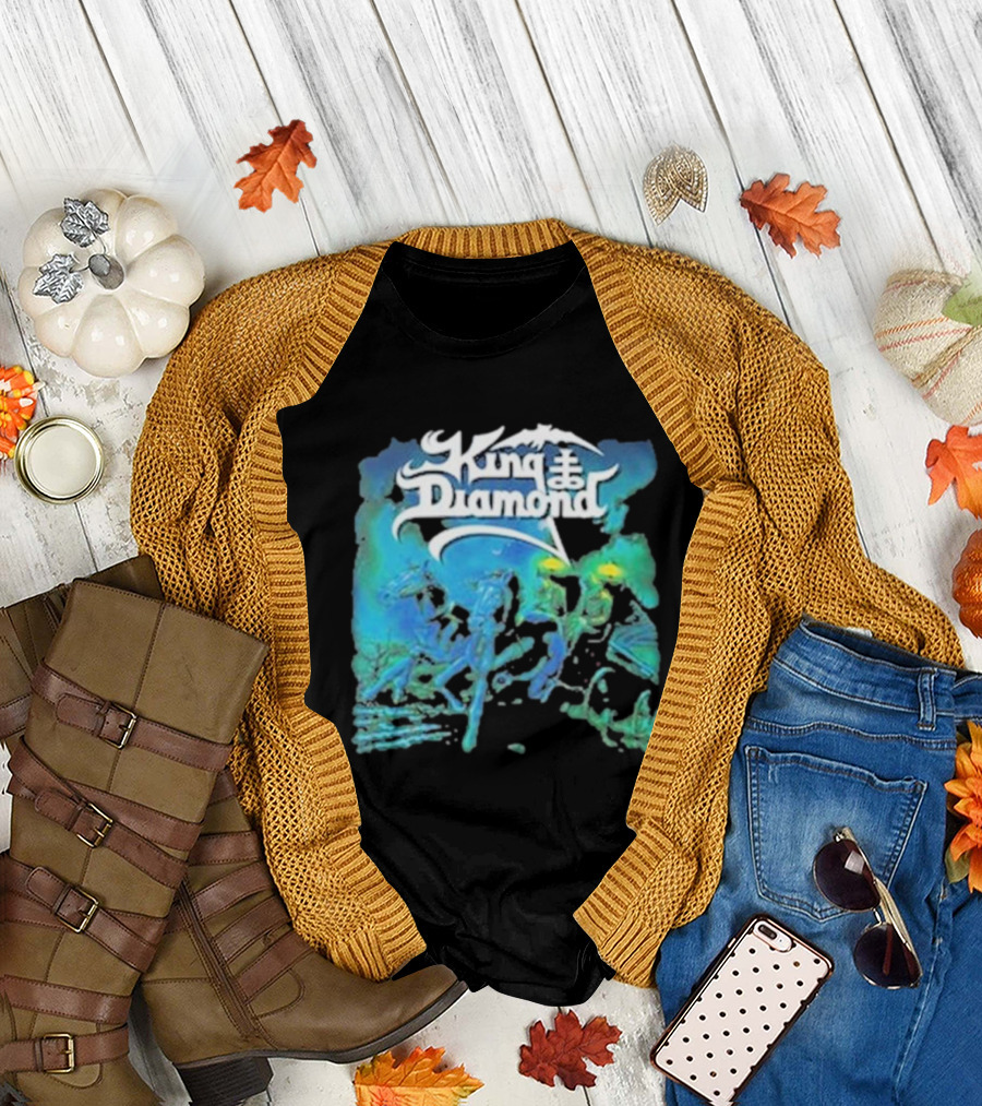King Diamond Abigail Album Art Blue and Green T-Shirt