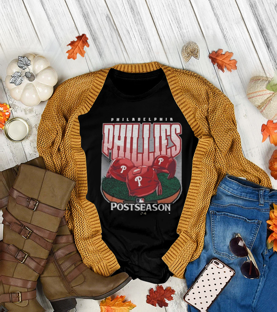 Philadelphia Phillies Postseason 2024 Helmets T-Shirt