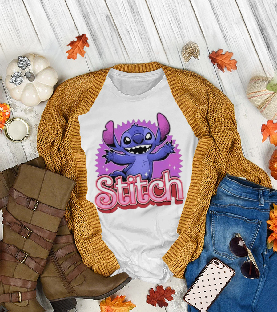Stitch Alien Experiment 22 Fun Purple T-Shirt