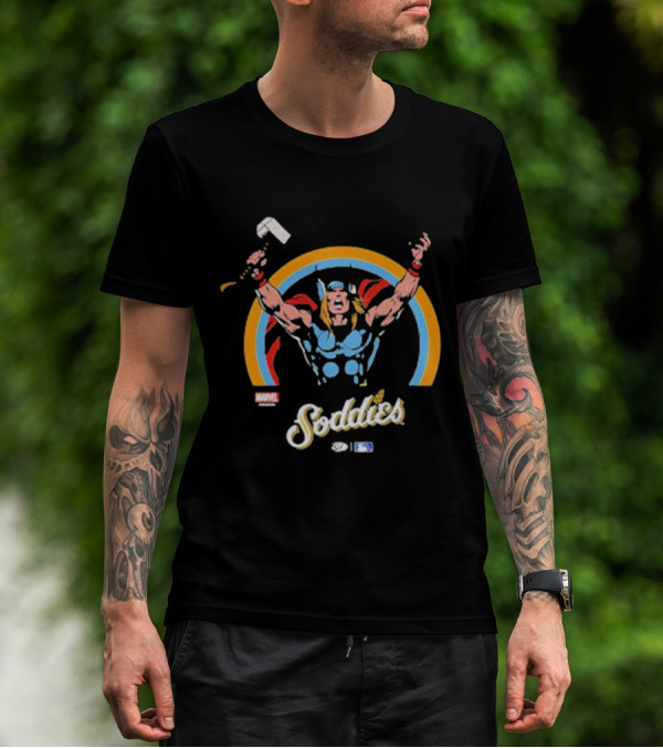 Amarillo Sod Poodles Marvel Soddies Thor T-Shirt