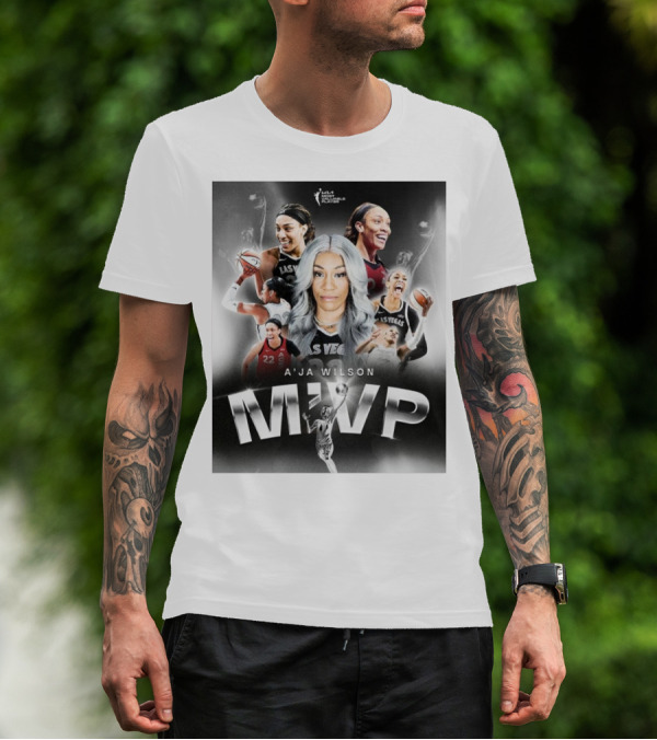 A'ja Wilson Las Vegas Aces WNBA MVP T-Shirt