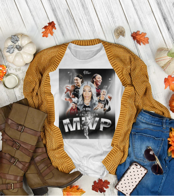 A'ja Wilson Las Vegas Aces WNBA MVP T-Shirt