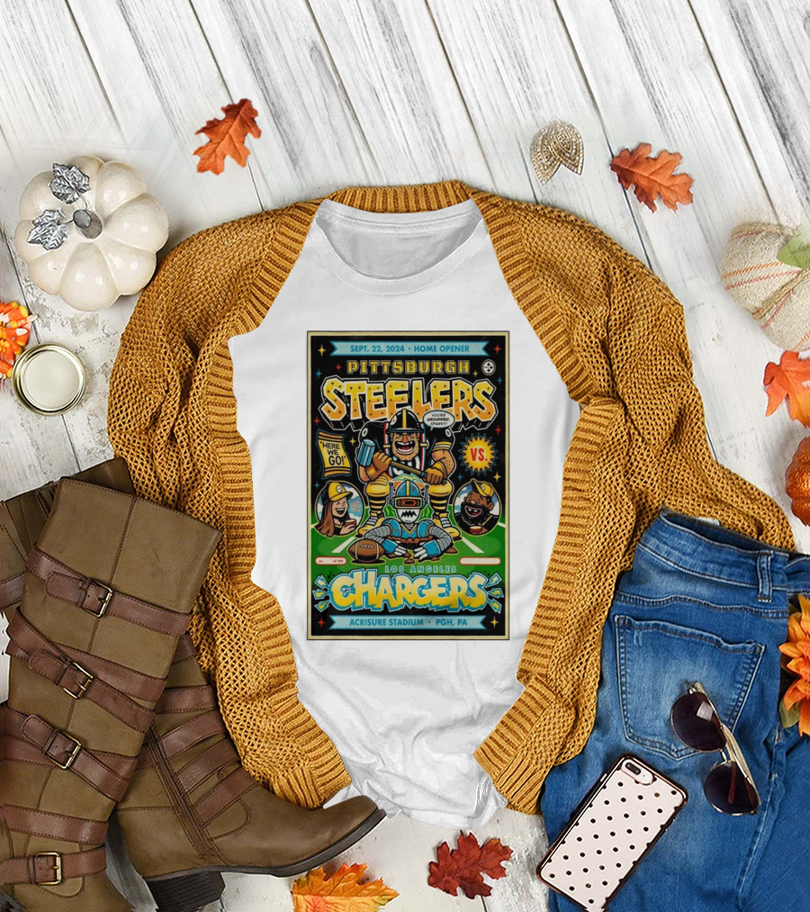 Pittsburgh Steelers Vs Los Angeles Chargers Sep 22 2024 Home Opener Acrisure Stadium Pgh PA T-Shirt