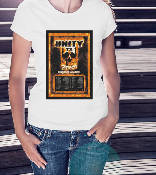 Unity TX Tour Fall 2024 Silly Goose Mugshot Dates T-Shirt
