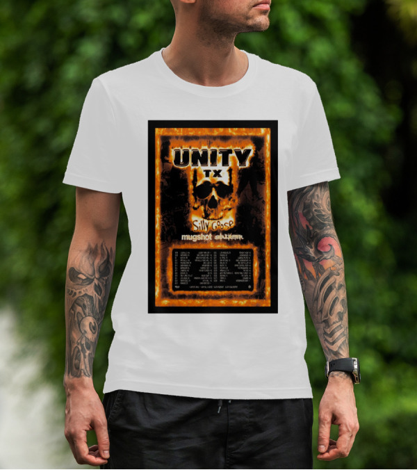 Unity TX Tour Fall 2024 Silly Goose Mugshot Dates T-Shirt