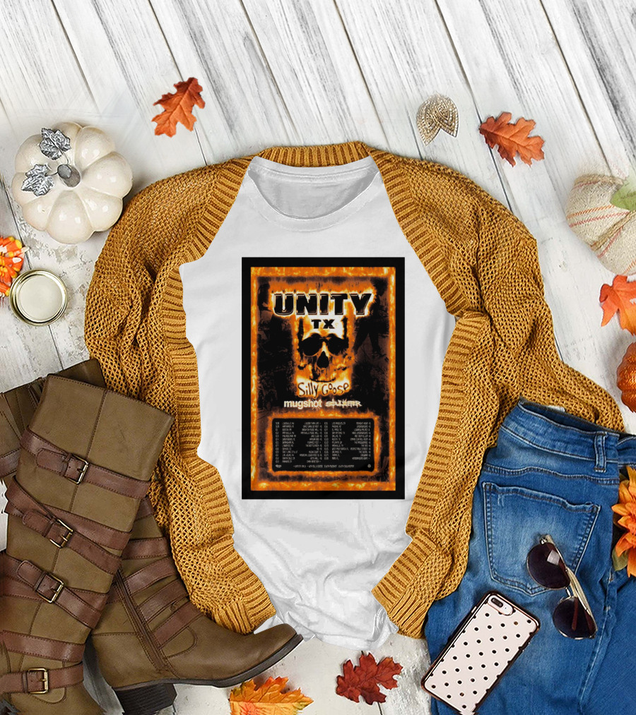 Unity TX Tour Fall 2024 Silly Goose Mugshot Dates T-Shirt