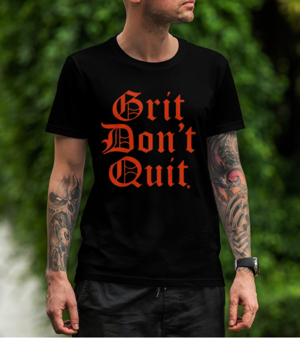 Detroit Lions Grit Don't Quit Baseball T-Shirt