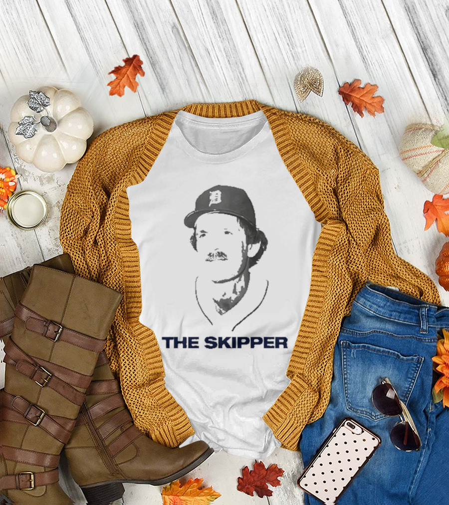 Beau Brieske Wearing Jim Leyland Detroit The Skipper T-Shirt