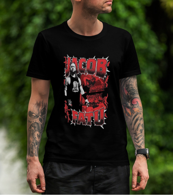 Jacob Fatu WWE Tribal Table Dive Action By Ripple Junction T-Shirt