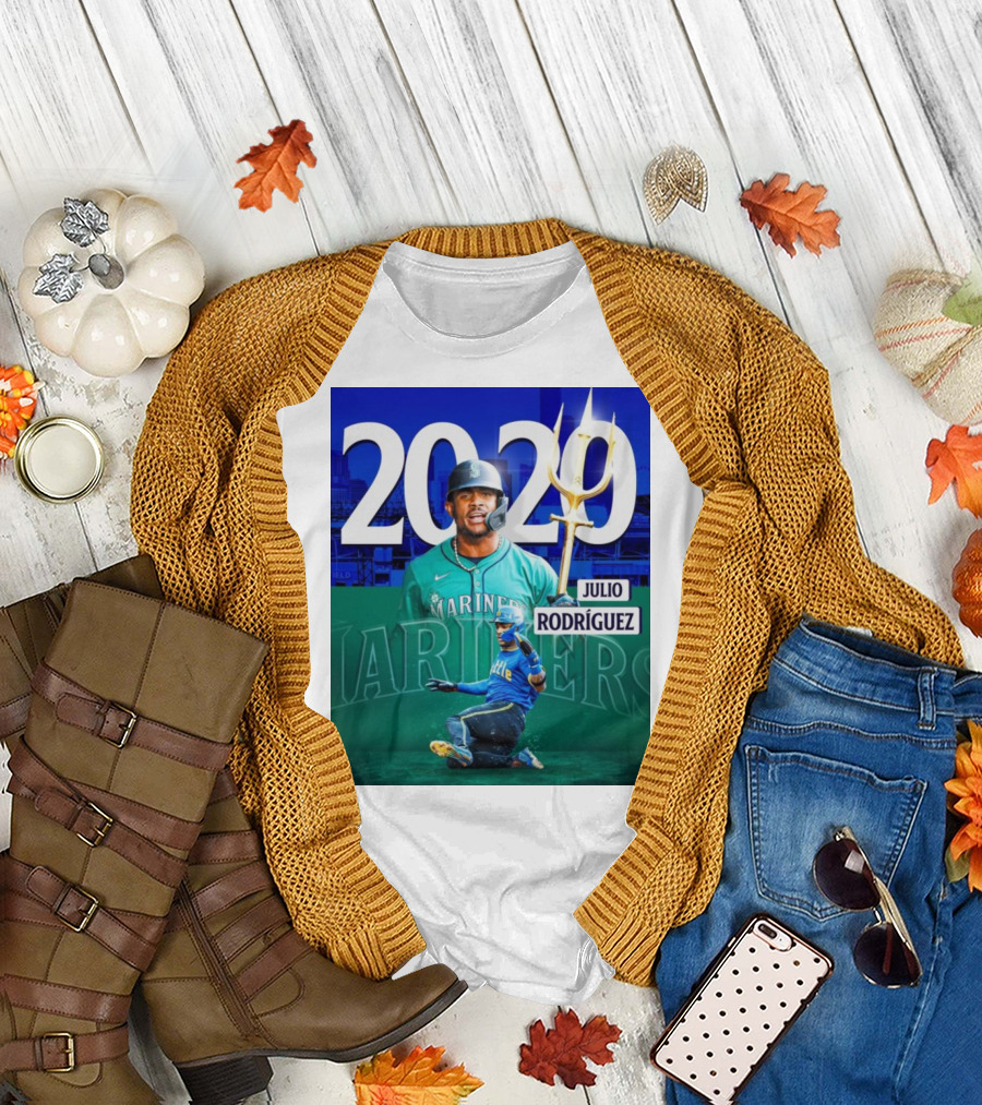 Julio Rodríguez Mariners 20 HR 20 SB Seattle Achievement T-Shirt