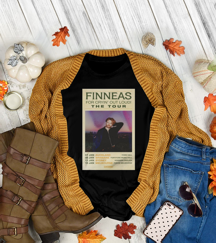 FINNEAS For Cryin’ Out Loud The Tour Auckland Brisbane Sydney Melbourne T-Shirt
