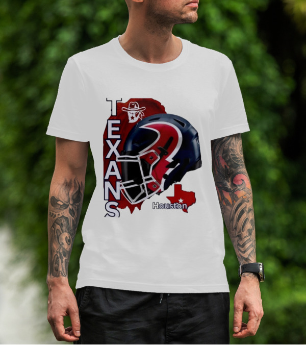 Texans Houston Team Spirit Sports Helmet Texans T-Shirt