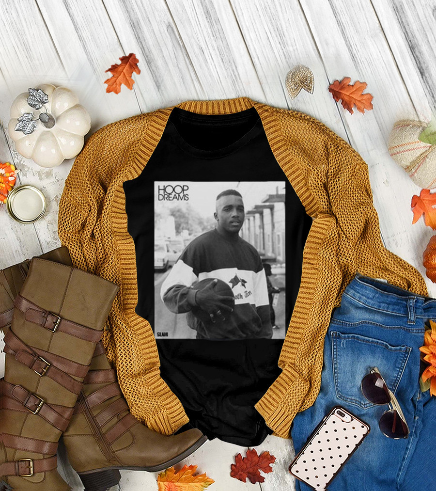Hoop Dreams William Gates Photo Black and White SLAM T-Shirt