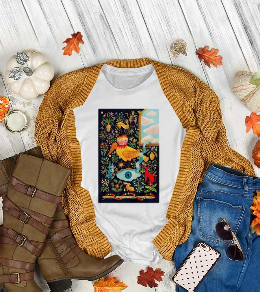 Khruangbin September 28 2024 The Eastern Atlanta GA Band Tour Psychedelic Nature T-Shirt