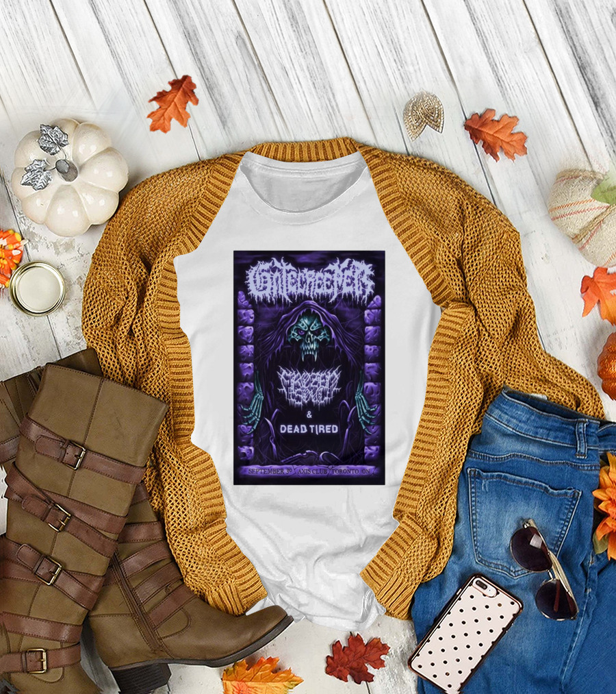 Gatecreeper September 30 Axis Club Toronto ON Frozen Soul and Dead Tired Concert T-Shirt