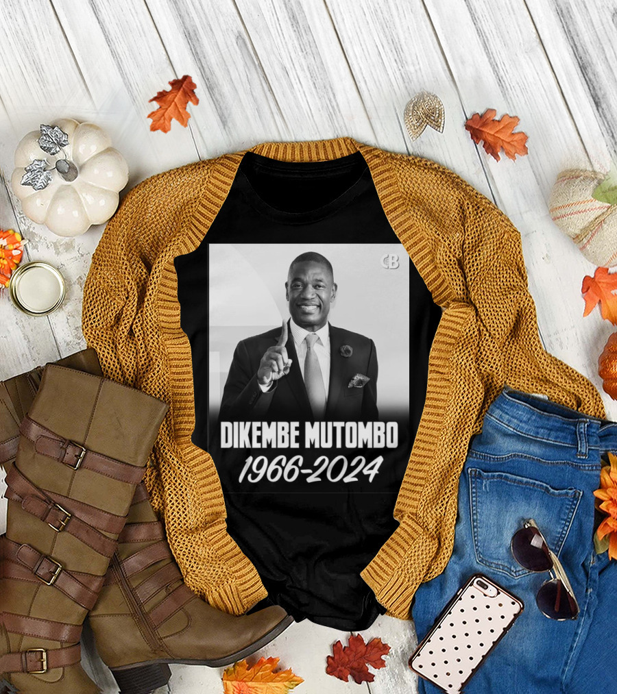 Dikembe Mutombo 1966-2024 Basketball Legend Memorial T-Shirt