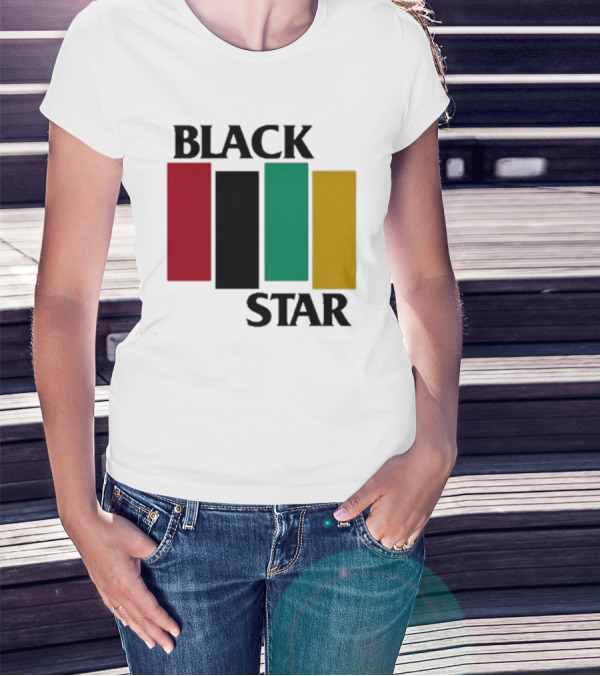 Black Star Red Black Green Yellow Flag T-Shirt