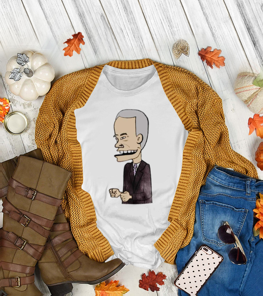 Joe Biden Beavis Political Caricature Mashup T-Shirt