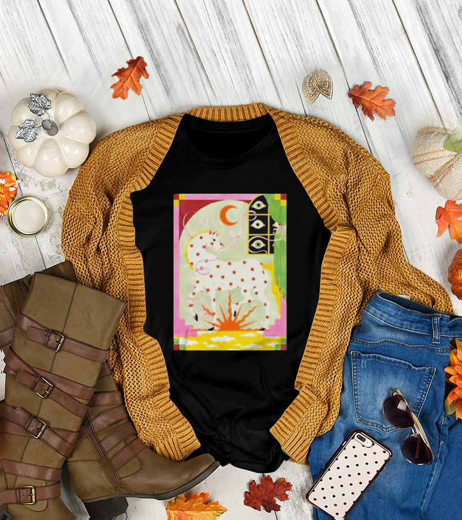 Khruangbin St Louis Missouri 2024 The Factory October 2 3 Psychedelic Unicorn Moon Sunburst T-Shirt