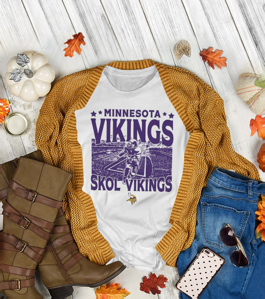 Minnesota Vikings Skol Vintage Stadium Gameday Vikings T-Shirt