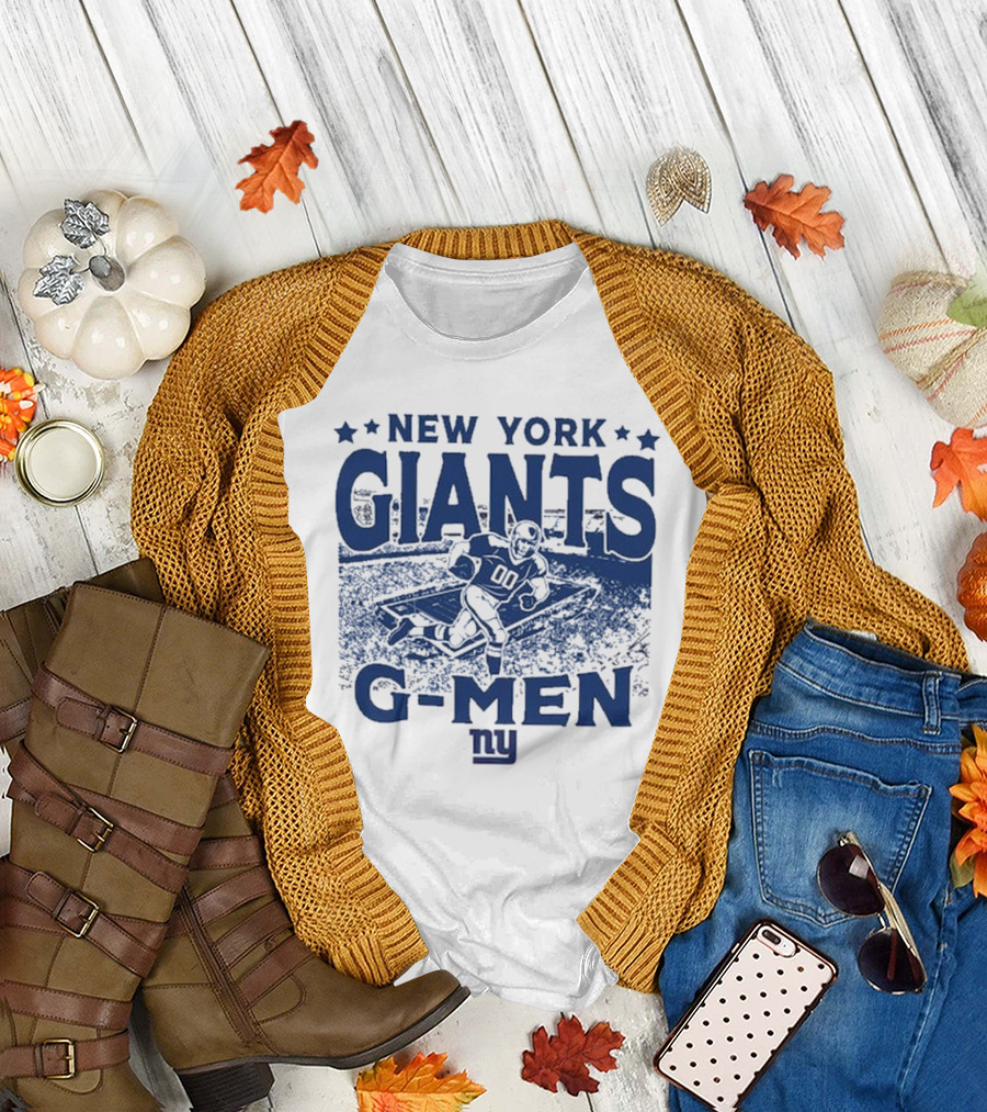 New York Giants Gameday G-Men Vintage Stadium Football T-Shirt