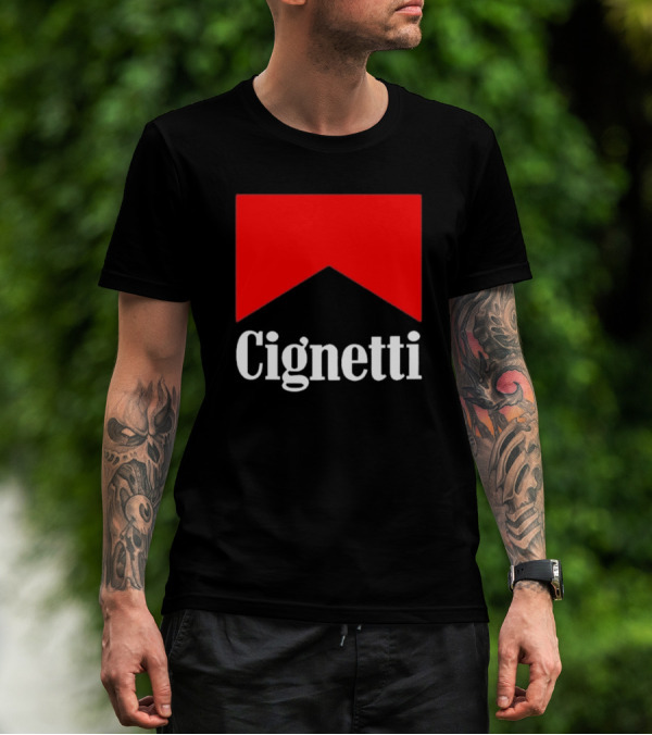 Cignetti Parody Logo Red Chevron T-Shirt