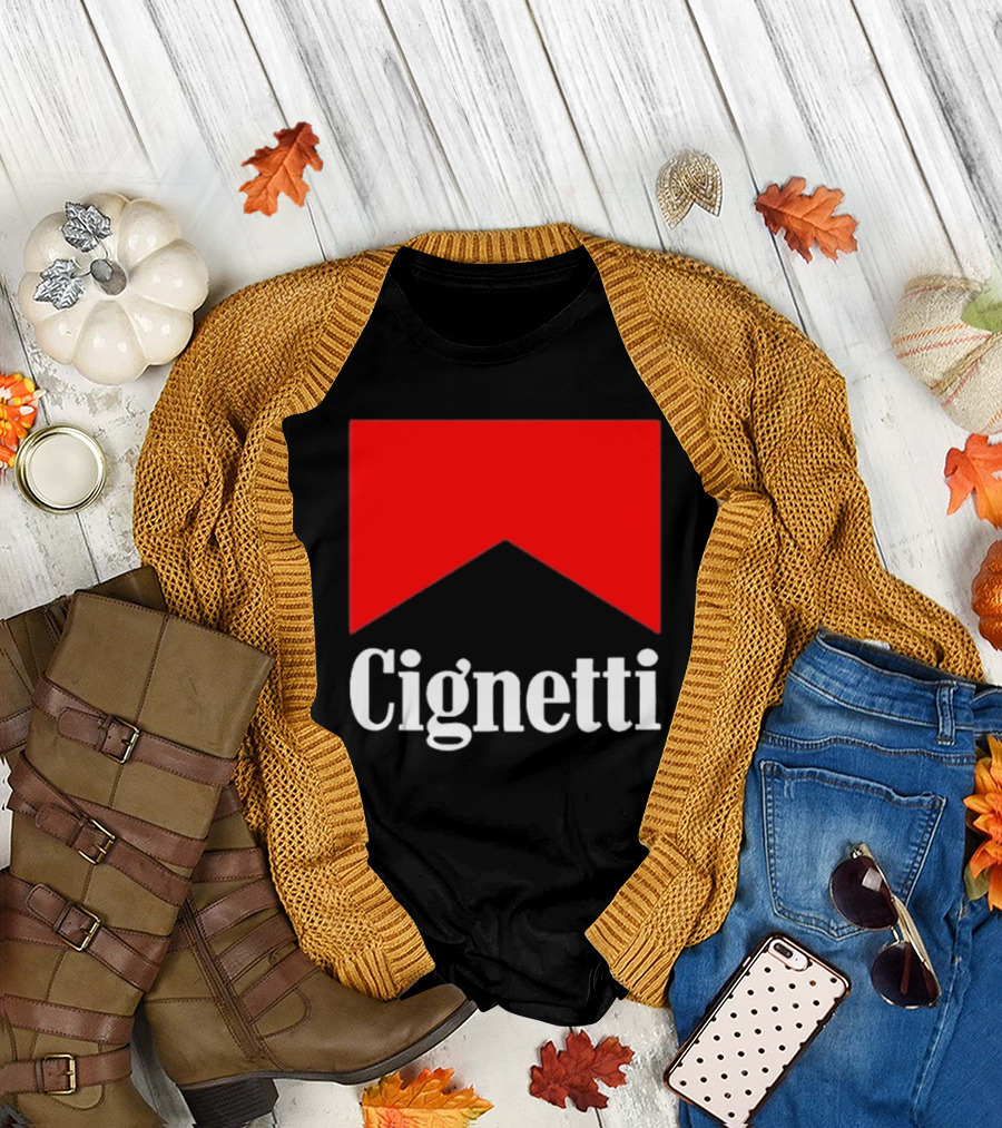 Cignetti Parody Logo Red Chevron T-Shirt