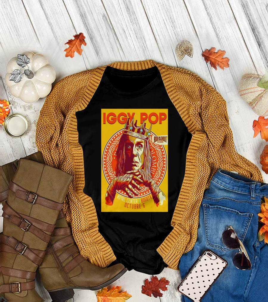 Iggy Pop Rock and Shout Sessions Royal Center Bogota Octubre 6 T-Shirt