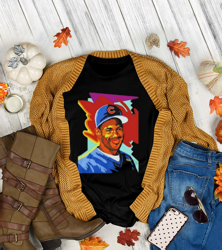Sammy Cubs Portrait Colorful Art Baseball Cap T-Shirt