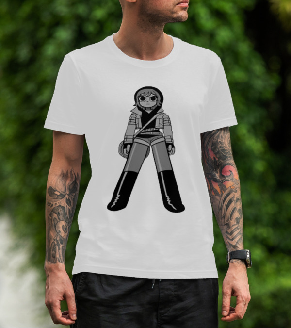 Sp20 Ramona Black And White Character Pose T-Shirt