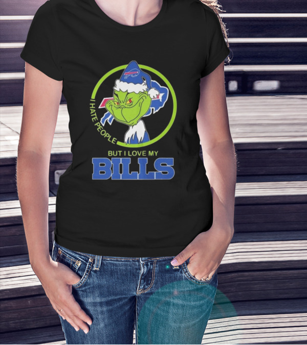 The Grinch I Hate People But I Love My Buffalo Bills T-Shirt