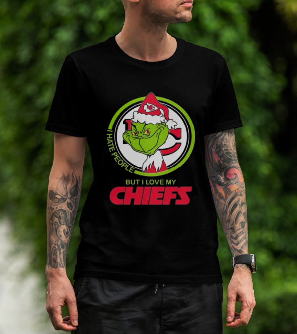 The Grinch I Hate People But I Love My Chiefs Kansas City T-Shirt