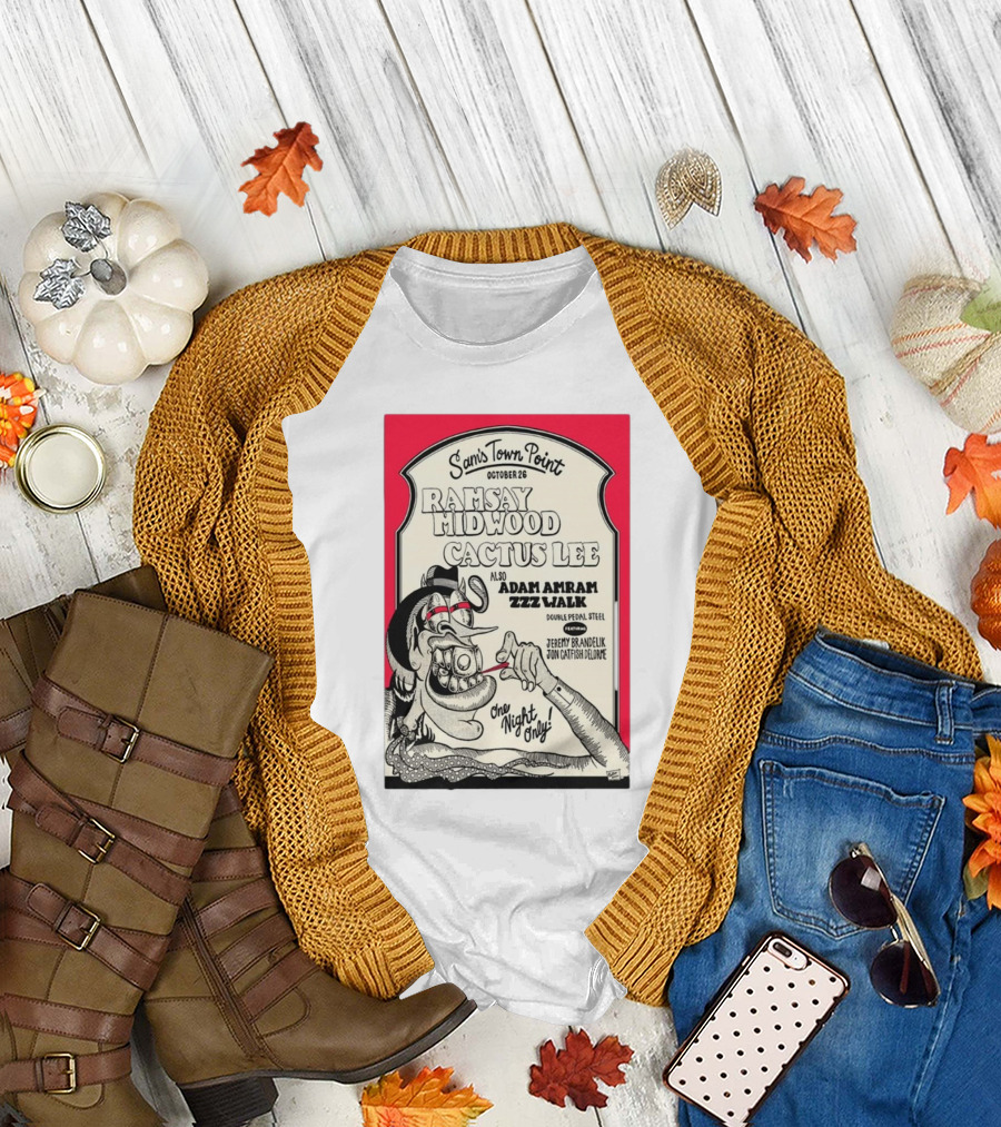 Sam’s Town Point October 26 Ramsay Midwood Cactus Lee Adam Amram Zzz Walk Austin Concert Event T-Shirt