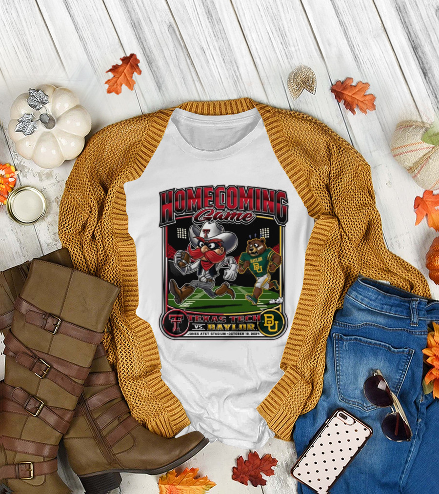 Homecoming Game Texas Tech vs. Baylor Jones AT&T Stadium October 19 T-Shirt