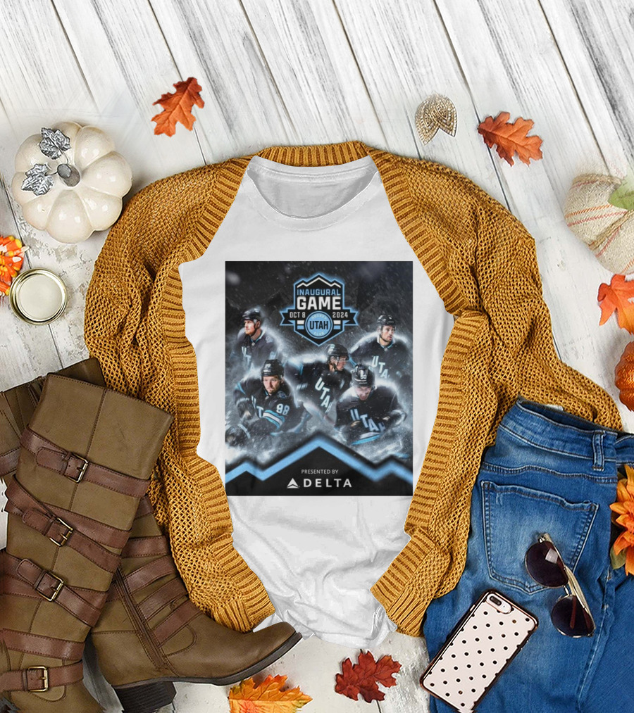 Utah Hockey Club Inaugural Game Oct 8 2024 Presented by Delta T-Shirt