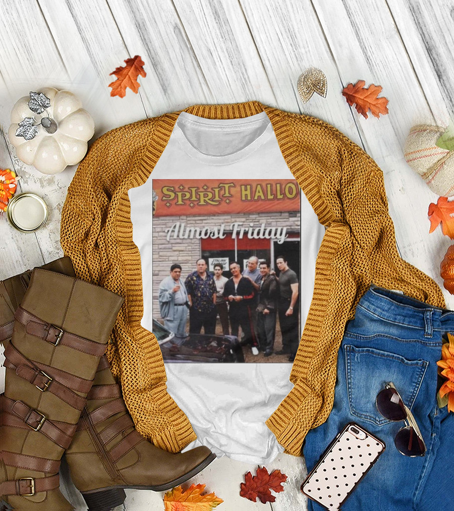 Almost Friday Sopranos Spirit Halloween Storefront Gathering T-Shirt