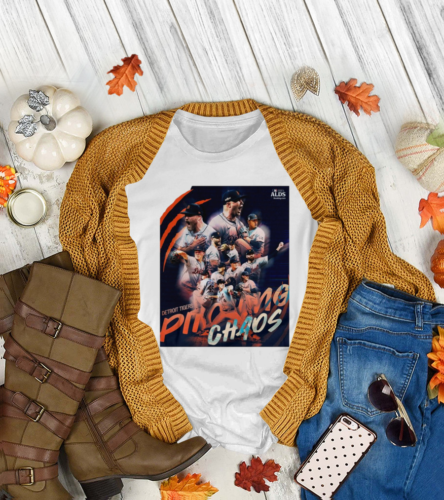 Detroit Tigers Pitching Chaos MLB 2024 ALDS Road to Greatness T-Shirt