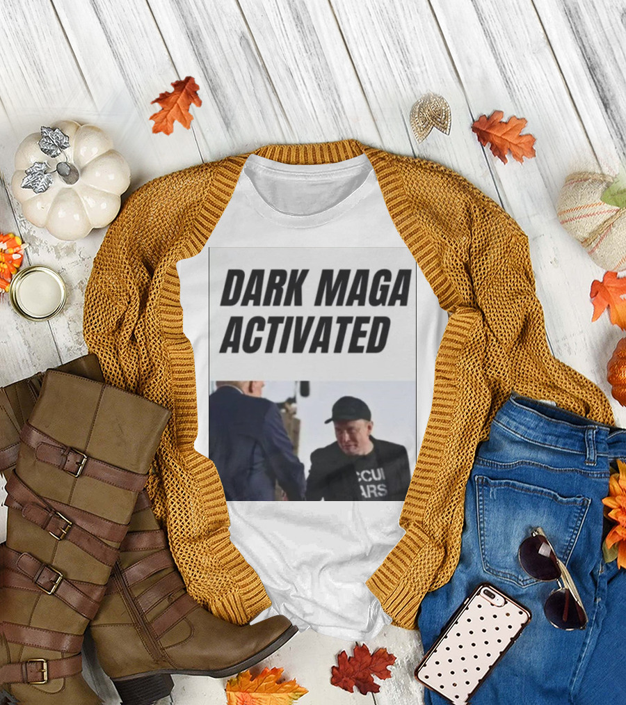 Dark MAGA Activated Elon Musk Supports Trump 2024 Occupy Mars T-Shirt