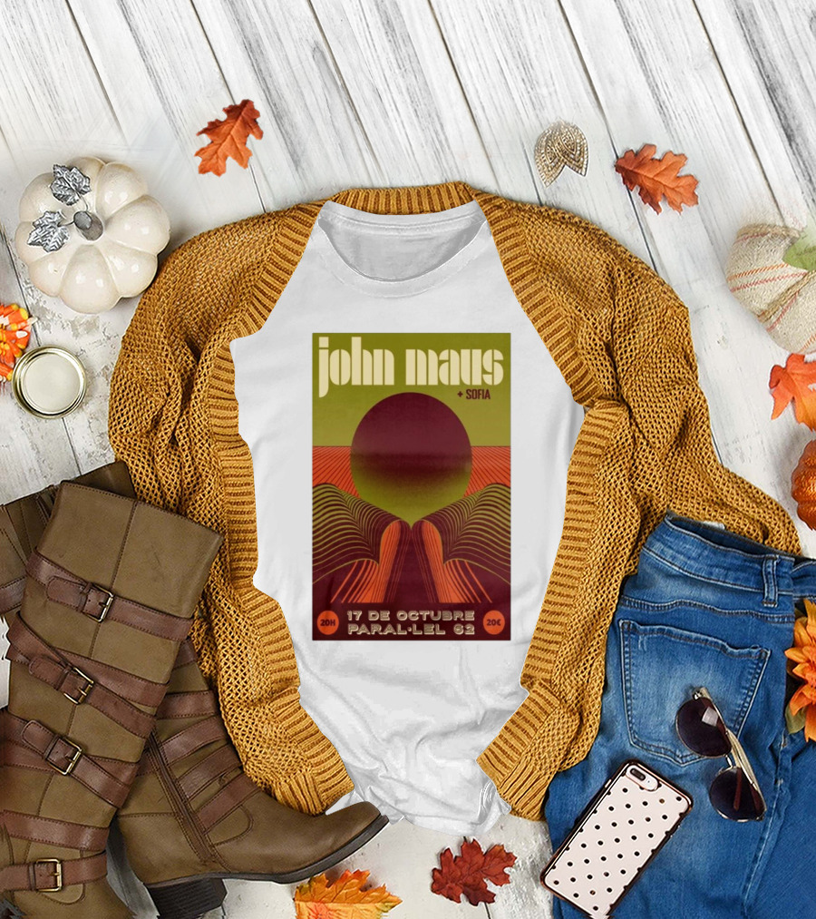 John Maus Sofia Barcelona October 17 2024 Paral-Lel 62 Concert T-Shirt