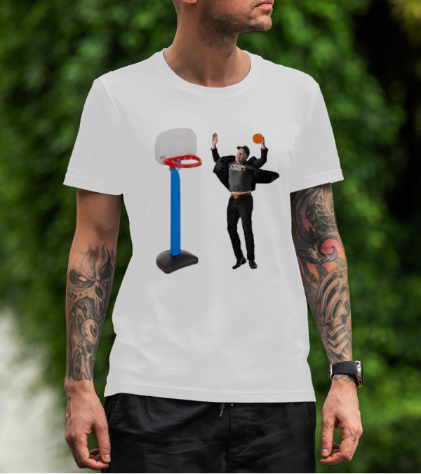 Lil’ Elon Musk Dunking On Basketball Hoop T-Shirt