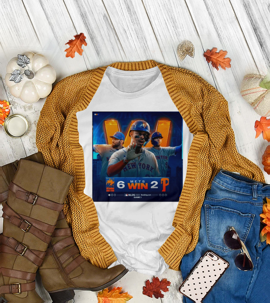 New York Mets 6 Win 2 Philadelphia Phillies NLDS 2024 Game 1 T-Shirt
