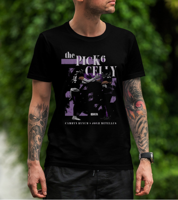 Camryn Bynum Josh Metellus The Pick Six Celly NFLPA Minnesota Vikings T-Shirt