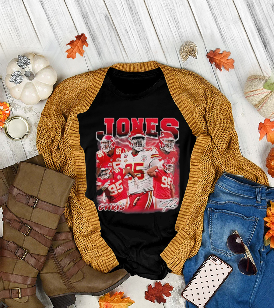 Chris Jones Kansas City Chiefs Legendary Number 95 Player T-Shirt