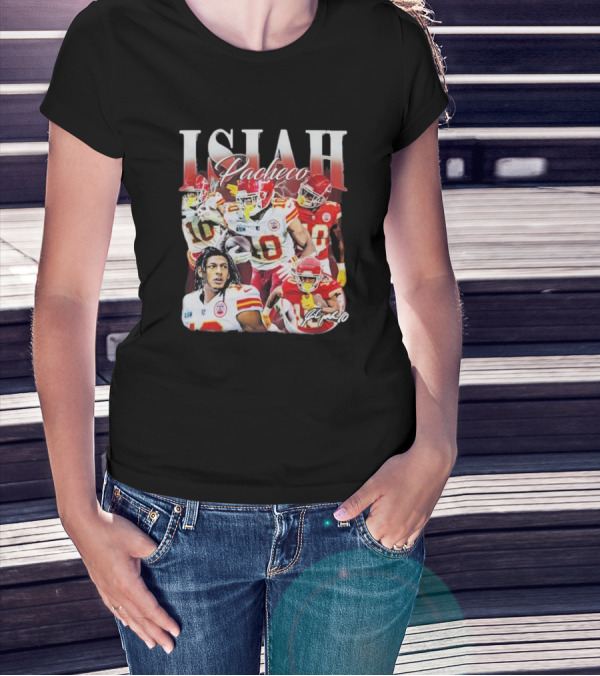 Isiah Pacheco Kansas City Chiefs Vintage Football Star T-Shirt