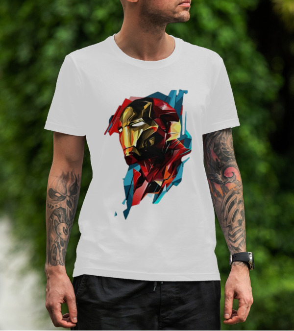 Marvel Avengers Endgame Iron Man Abstract T-Shirt